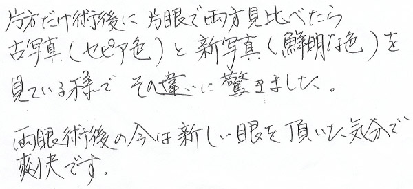 白内障手術感想282