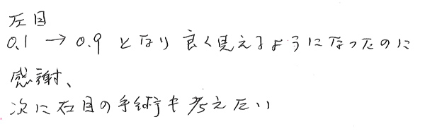 白内障手術感想105